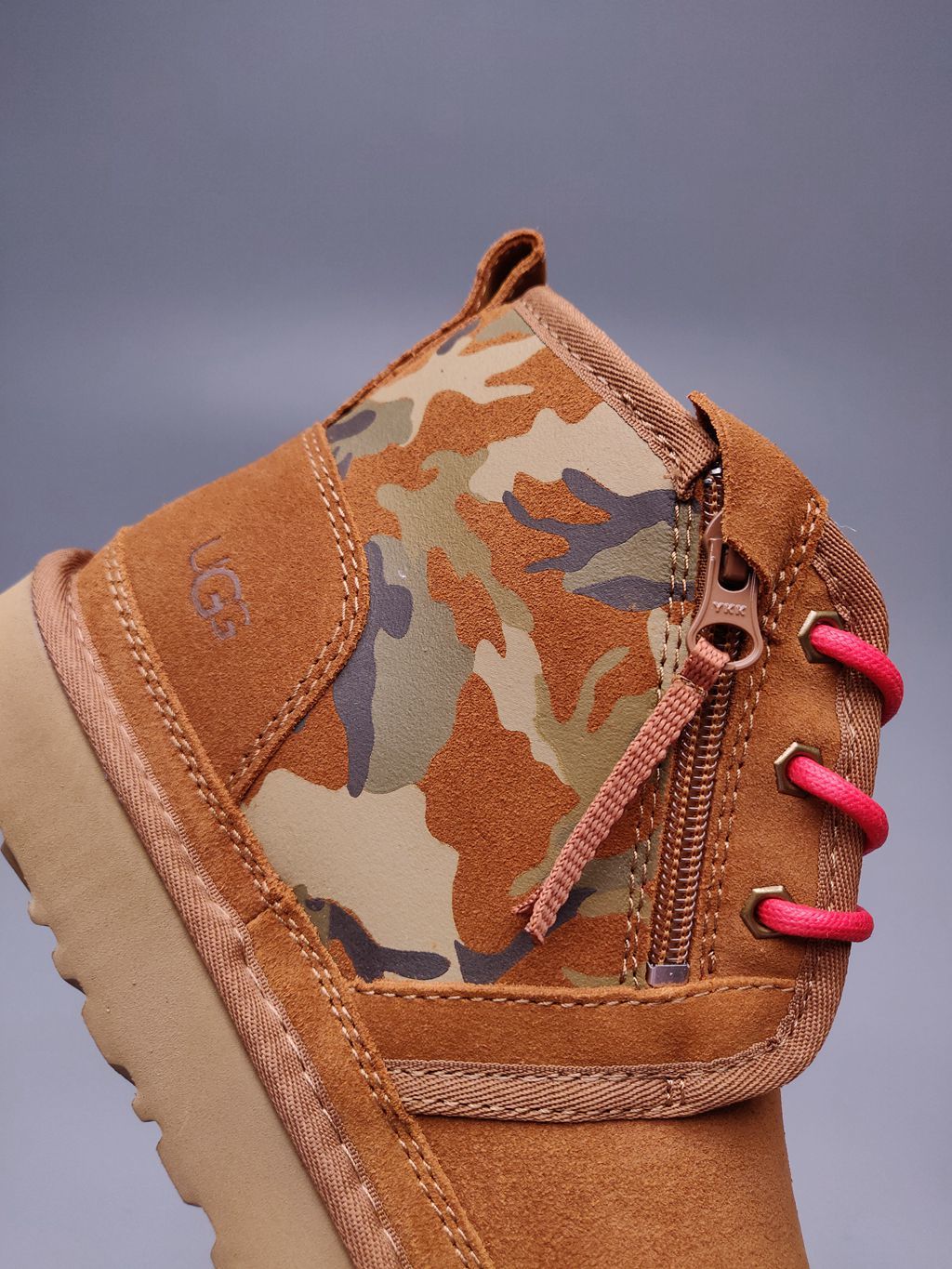 Men's Chestnut Colorblock Camo Shoes | Model 4193