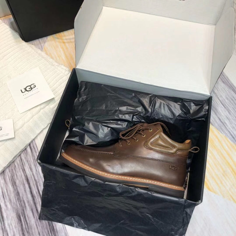 Chocolate Brown Leather Shoes – Upgraded Series, Model 0726-1
