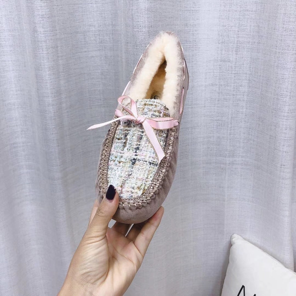 Dusty Pink Chic Moccasin-Style Shoes | Model 5623