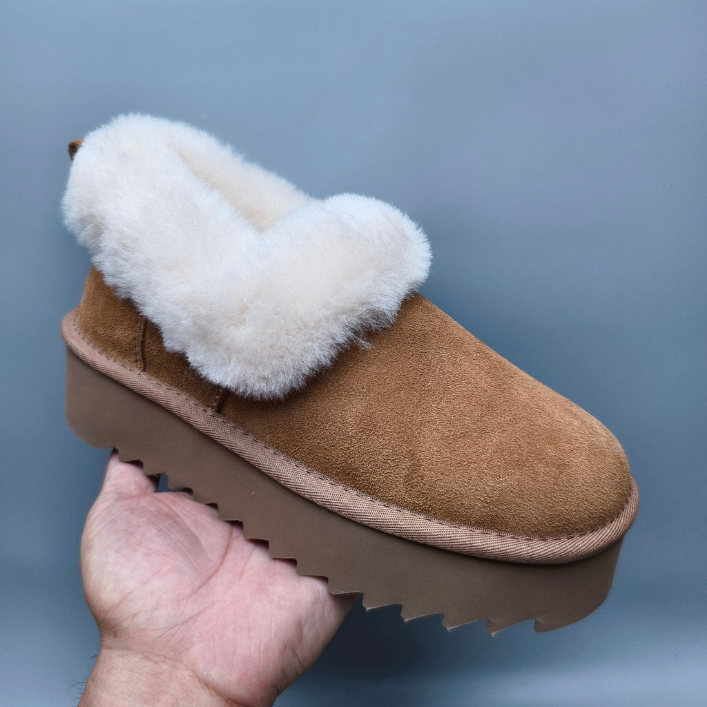 Chestnut Platform Casual Shoes | Model 6733