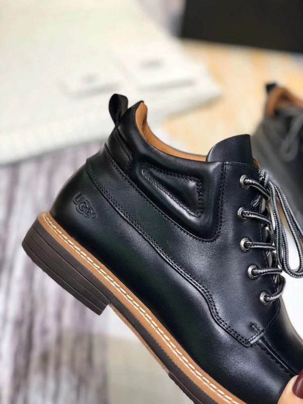 Classic Black Leather Shoes – Upgraded Series, Model 0726-1