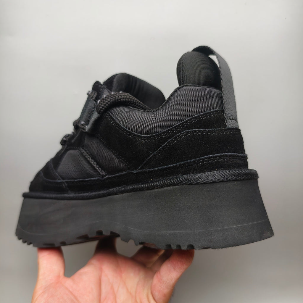 Black Chunky Platform Lace-Up Dad Sneakers – Model 1541