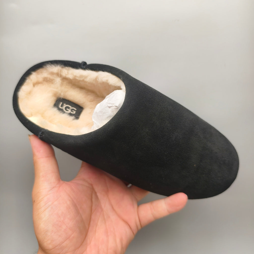 Black Slip-On House Shoes – Model 1390