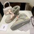 Gray Daisy Chain & Ribbon Shoes | Model 7888