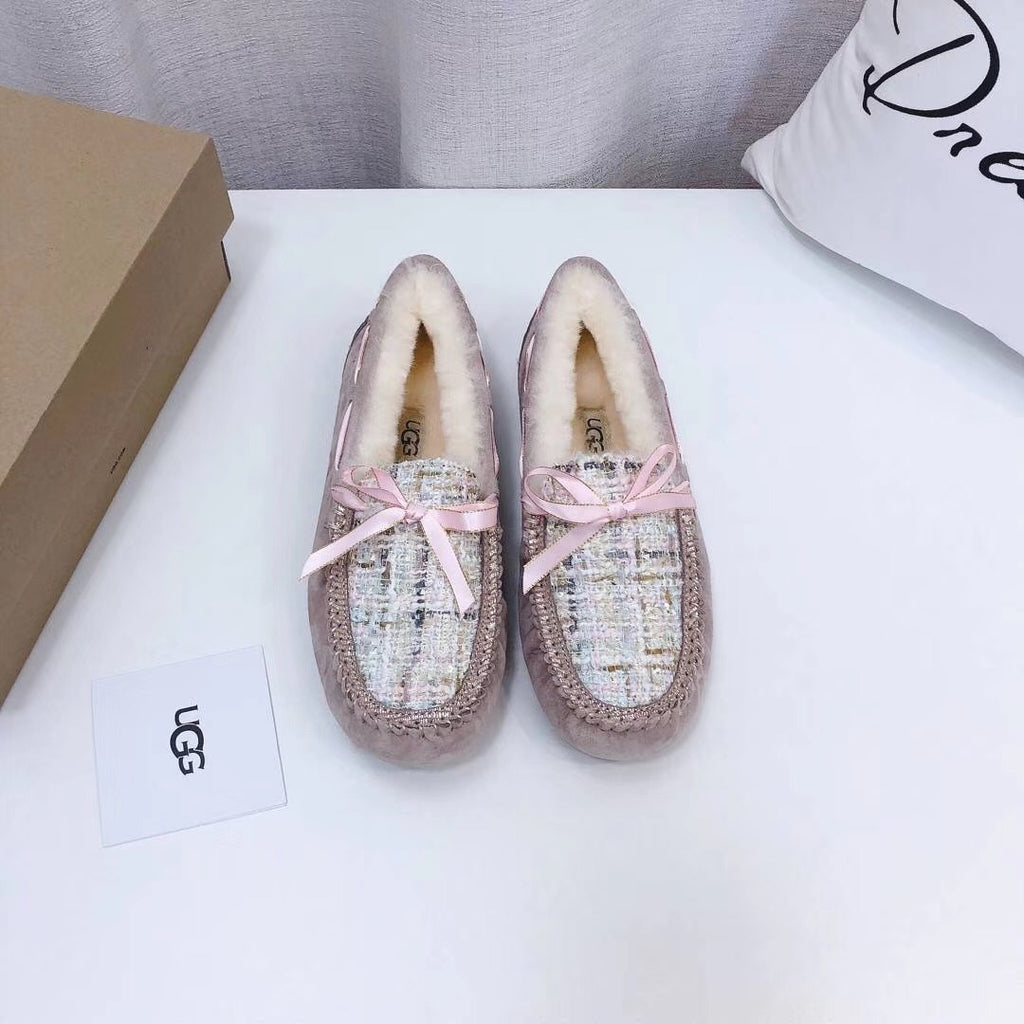Dusty Pink Chic Moccasin-Style Shoes | Model 5623