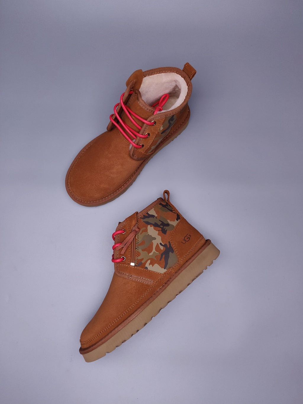 Men's Chestnut Colorblock Camo Shoes | Model 4193