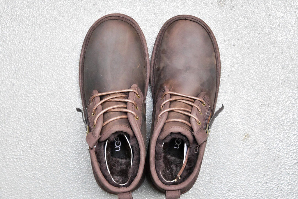 Men's Crazy Horse Leather Zip-Up Casual Shoes | Model 3883