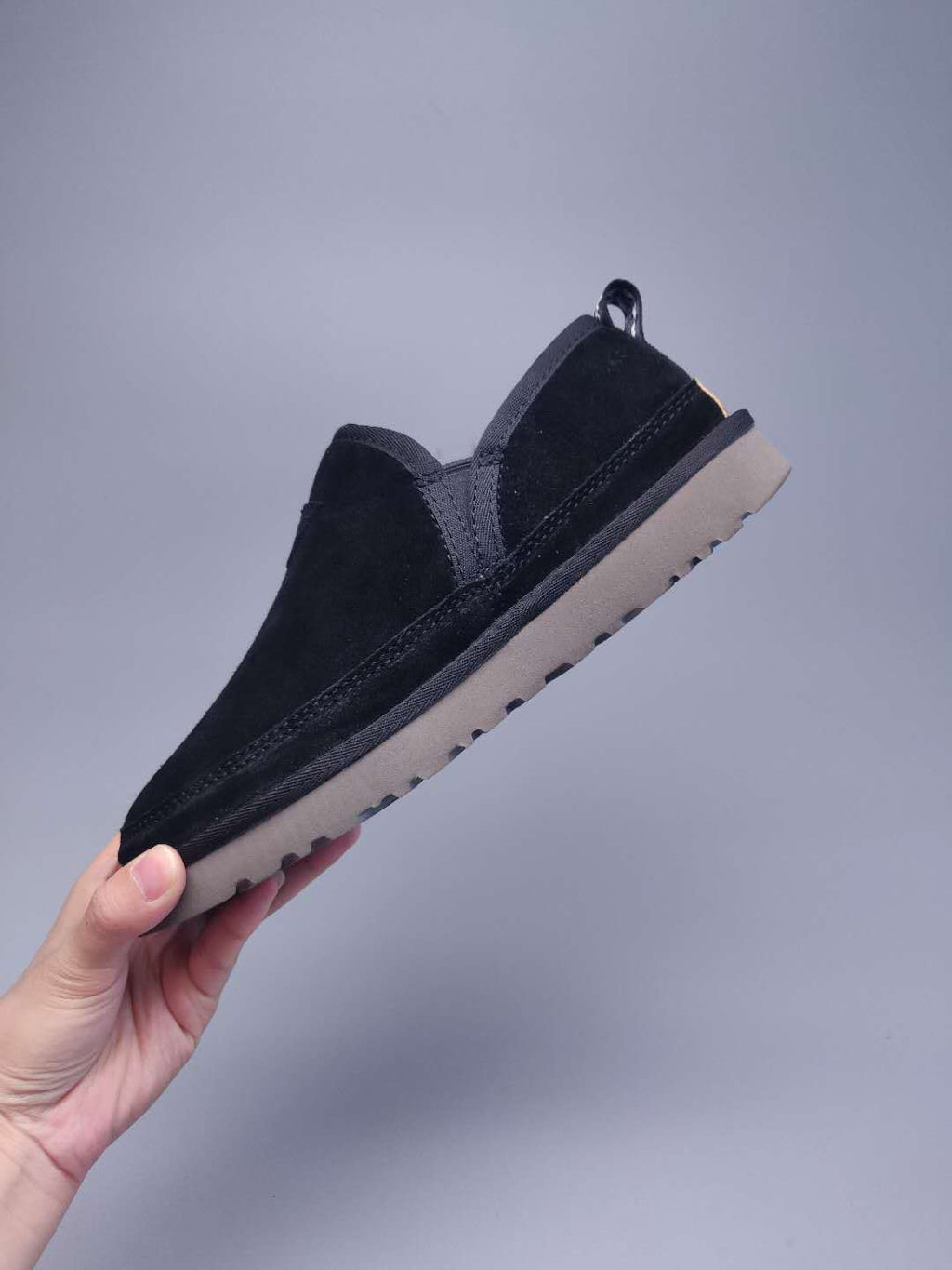 Men's Black Low-Top Slip-On Casual Shoes | Model 3455