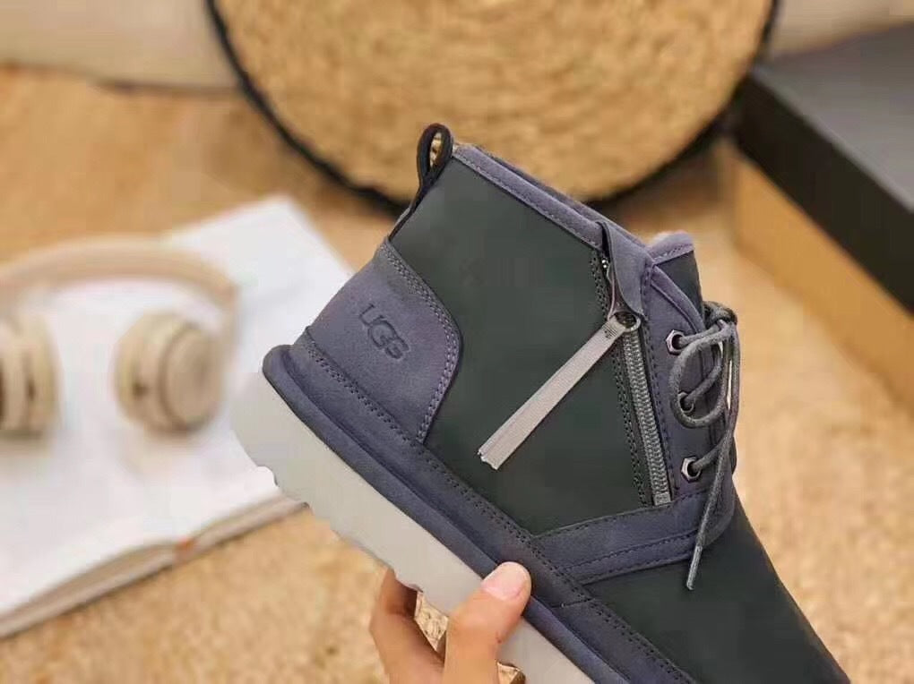 Dark Gray Zip-Up Casual Shoes | Model 3883