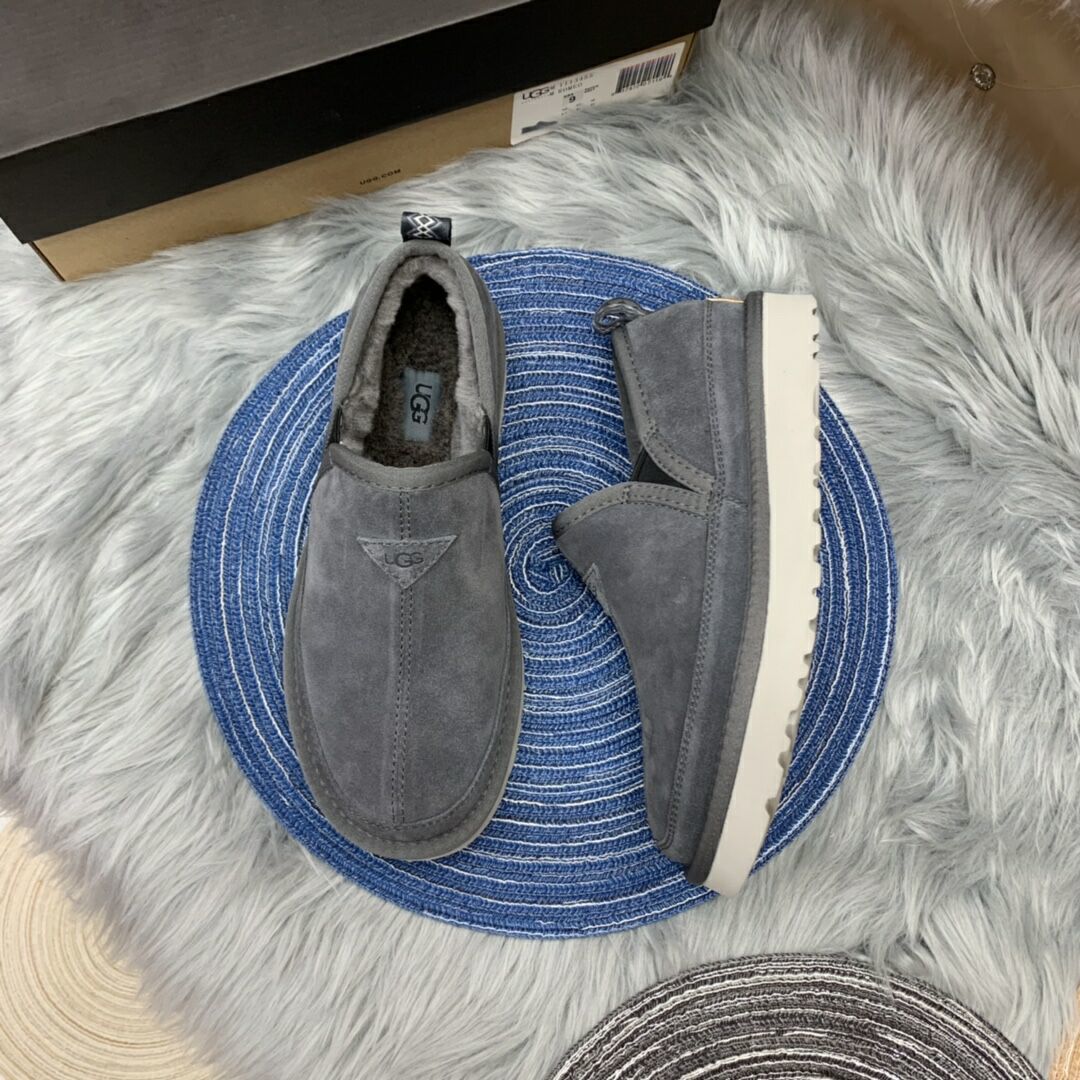 Men's Gray Low-Top Slip-On Casual Shoes | Model 3455