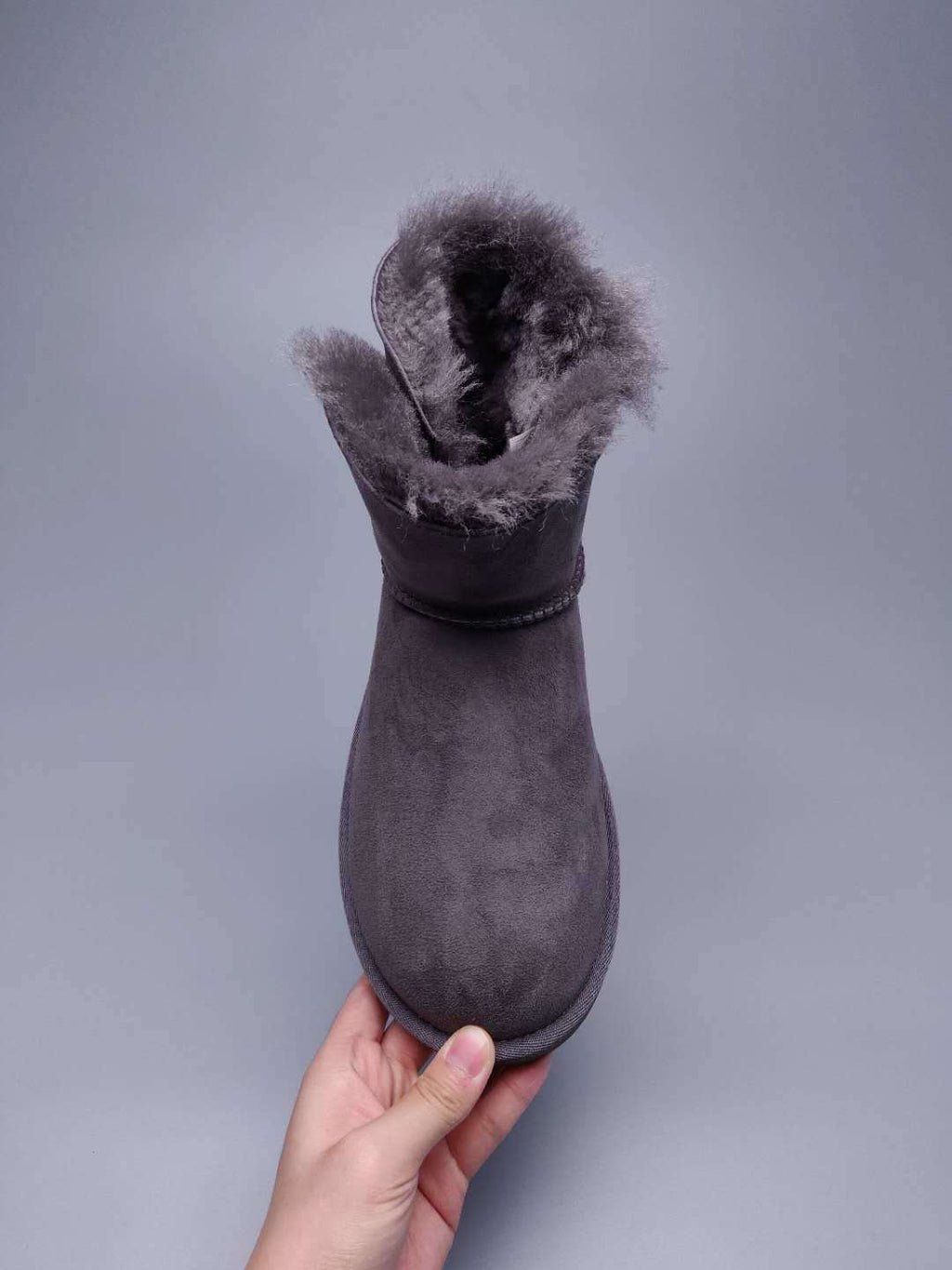 Gray Side-Zip Ankle Boots | Model 2481