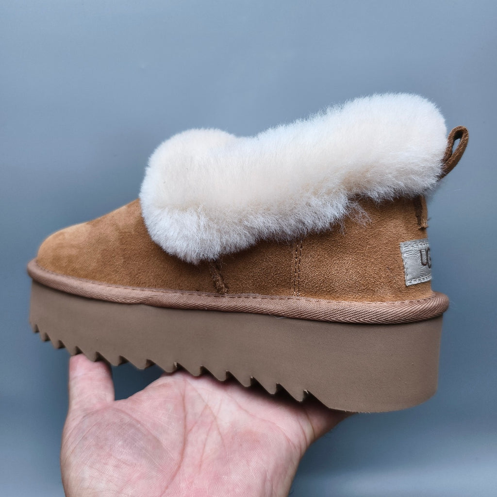 Chestnut Platform Casual Shoes | Model 6733