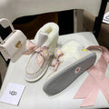 Milkshake White Daisy Chain & Ribbon Shoes | Model 7888