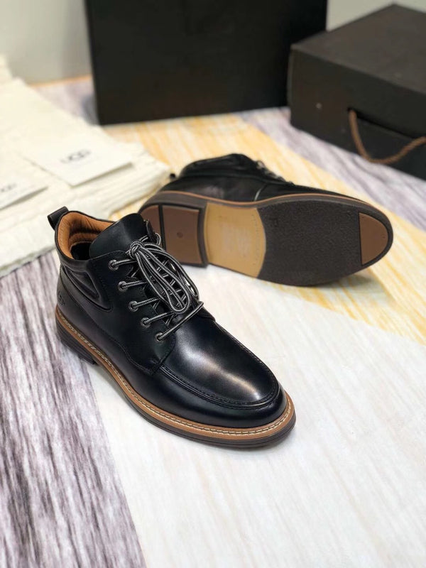 Classic Black Leather Shoes – Upgraded Series, Model 0726-1