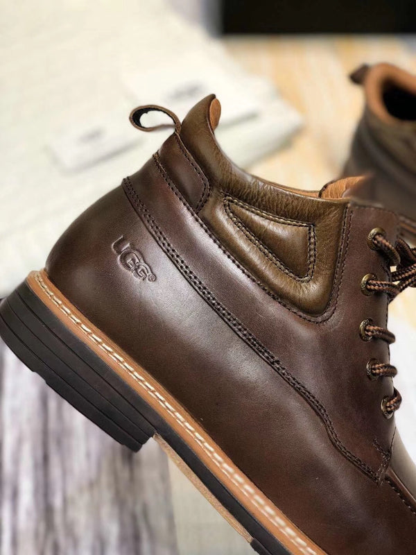 Chocolate Brown Leather Shoes – Upgraded Series, Model 0726-1