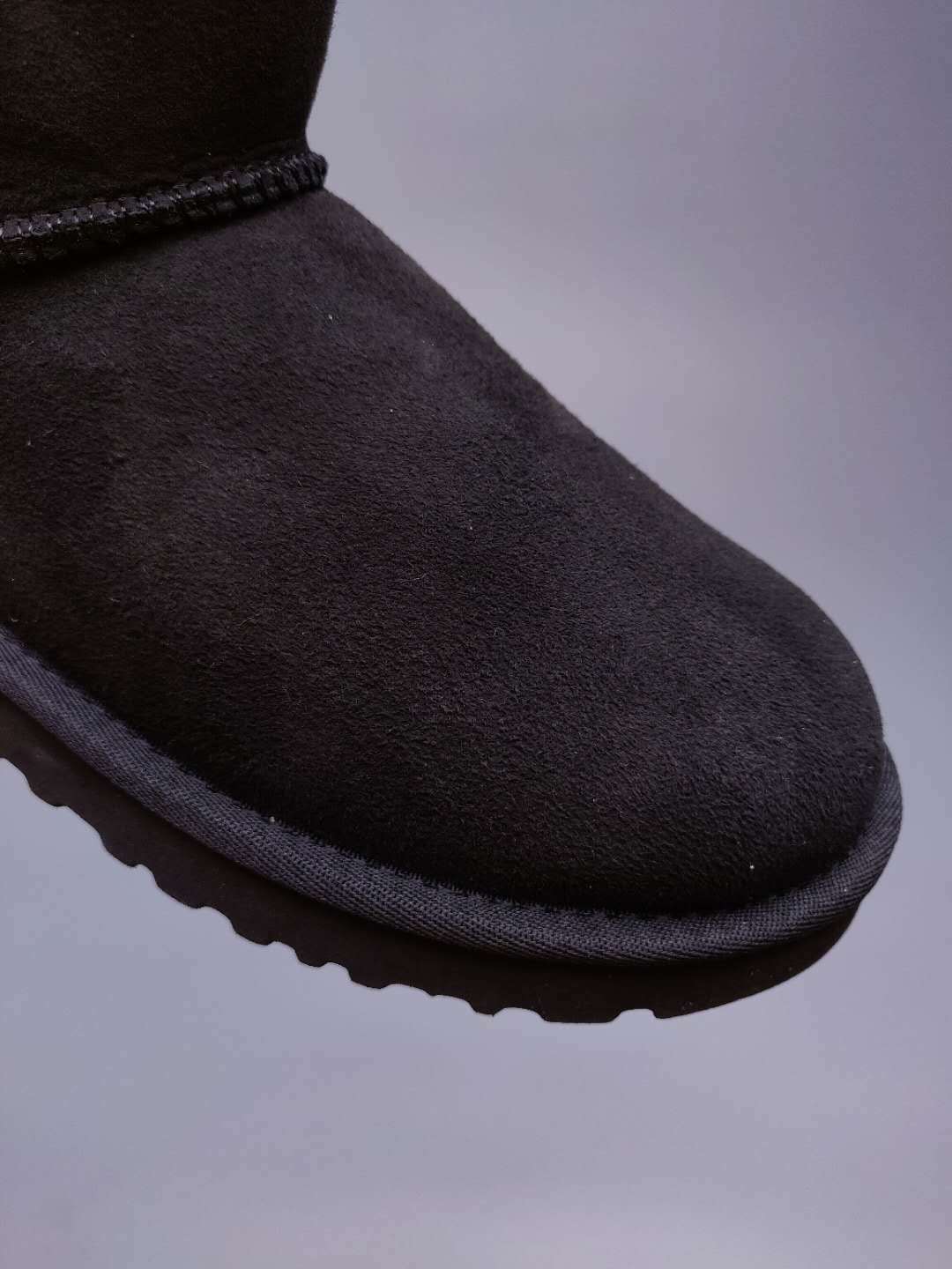 Black Side-Zip Mid-Calf Boots – Model 2480
