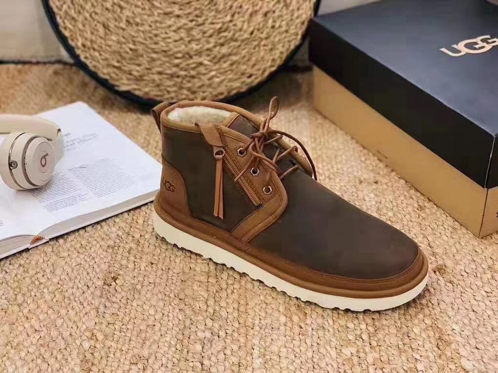 Chestnut Brown Zip-Up Casual Shoes | Model 3883