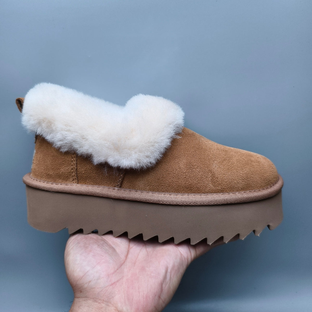Chestnut Platform Casual Shoes | Model 6733
