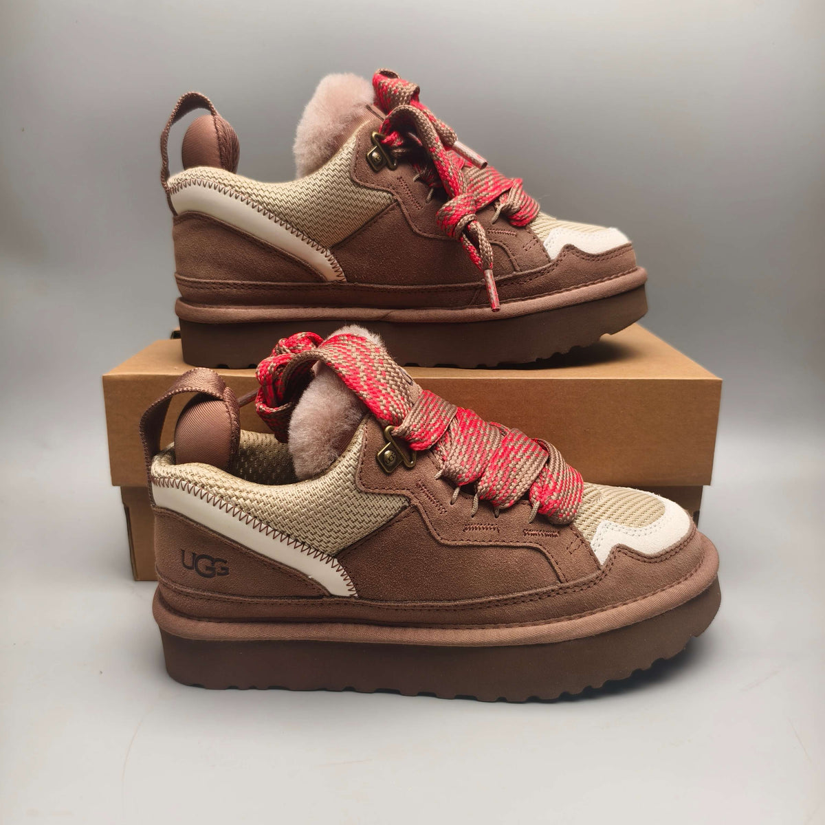 Model 4032 Antelope Brown Mesh Sneakers | Matching Couple Style