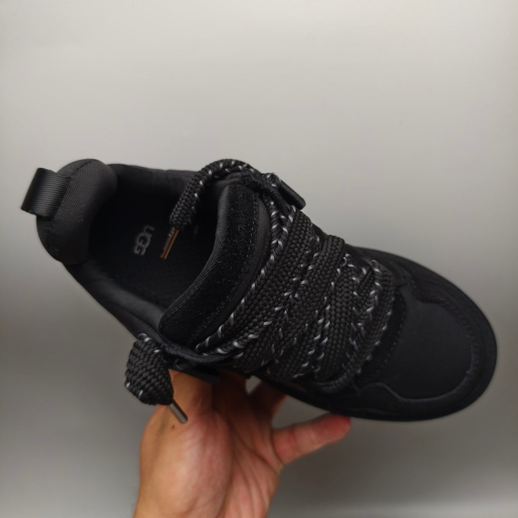 Black Chunky Platform Lace-Up Dad Sneakers – Model 1541