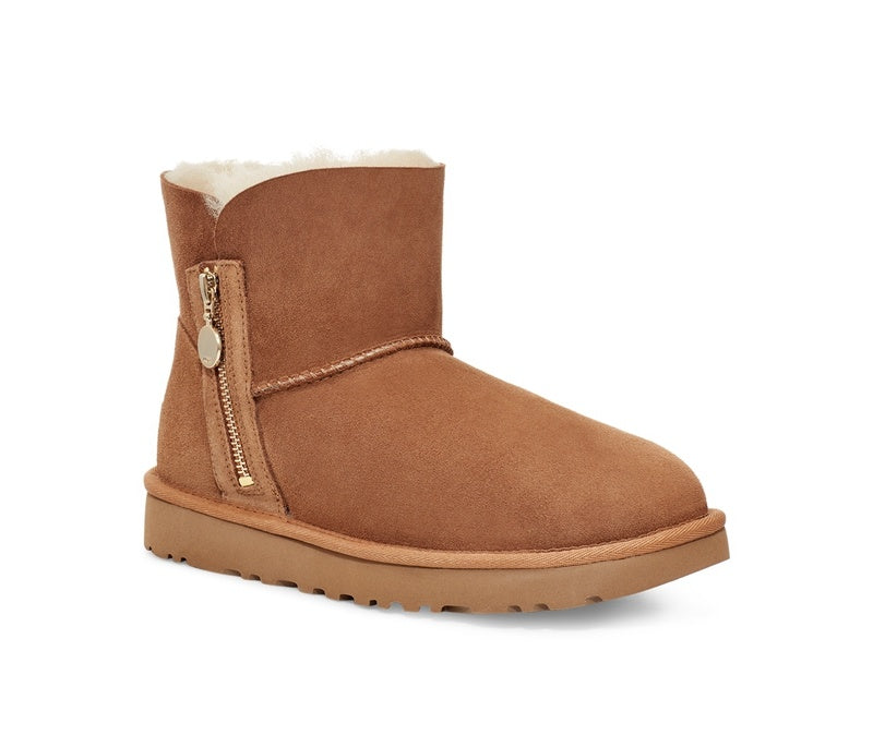Chestnut Side-Zip Ankle Boots | Model 2481