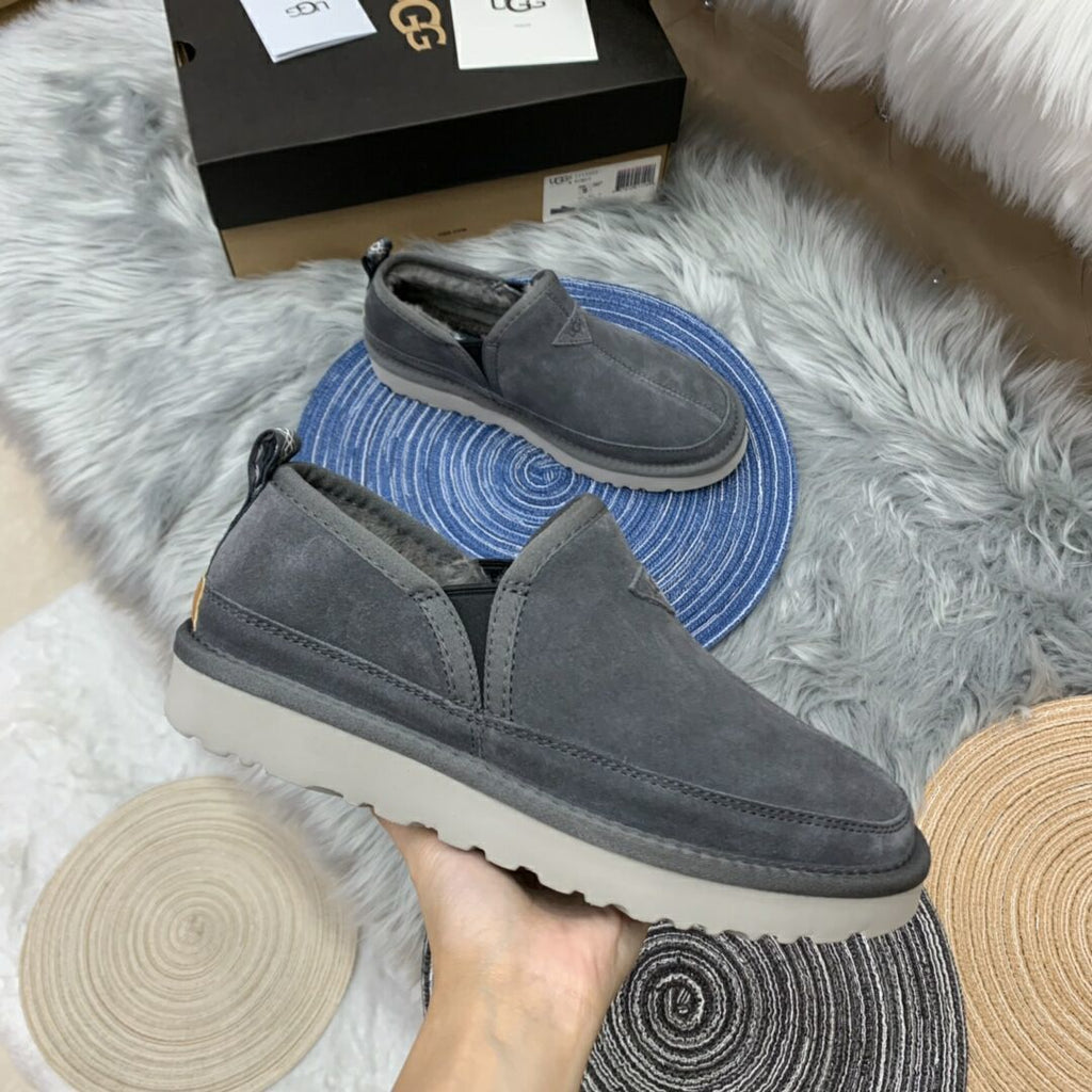 Men's Gray Low-Top Slip-On Casual Shoes | Model 3455