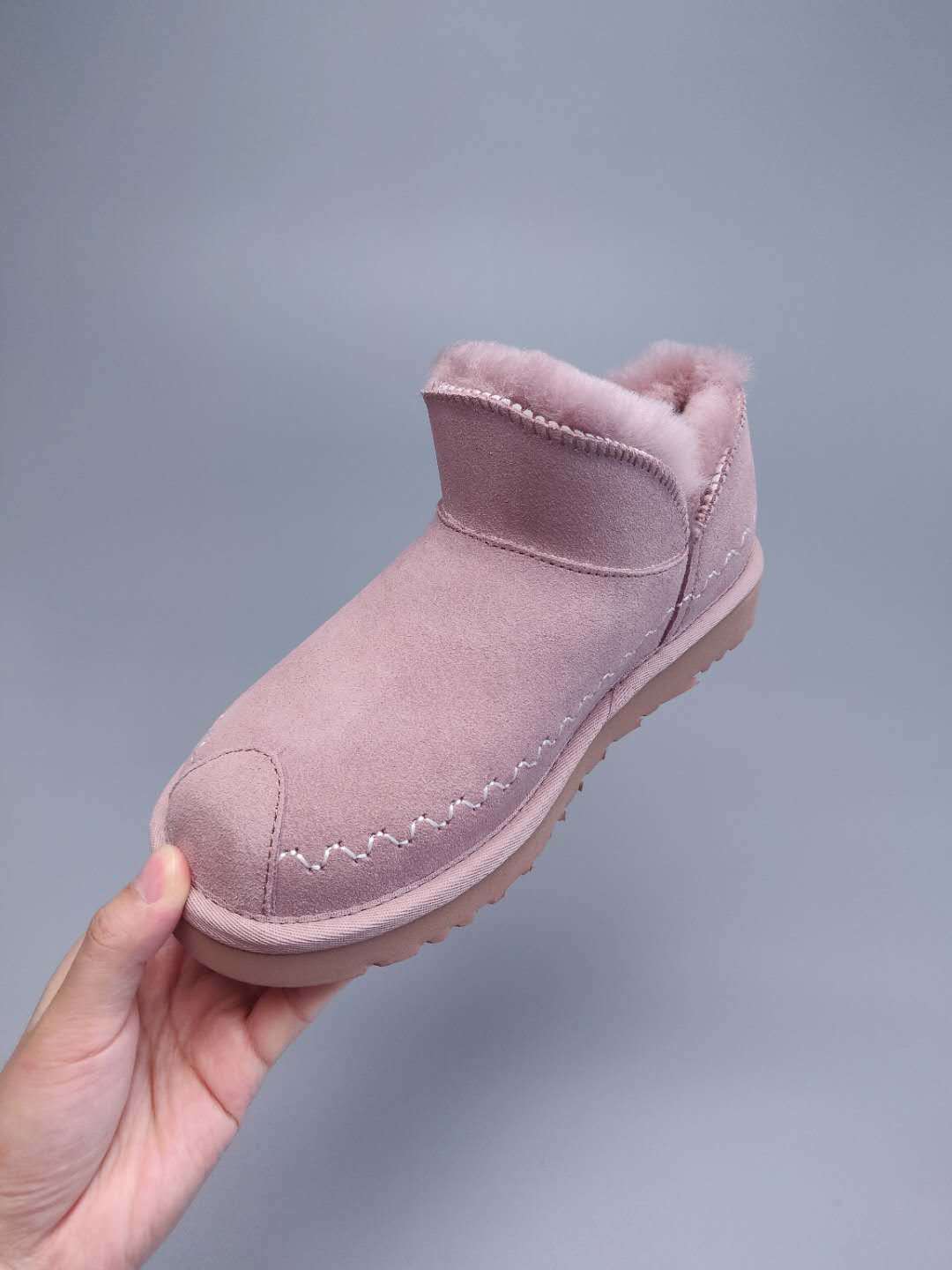 Muted Pink Ankle Boots – Model 0888