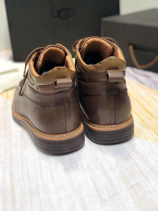 Chocolate Brown Leather Shoes – Upgraded Series, Model 0726-1