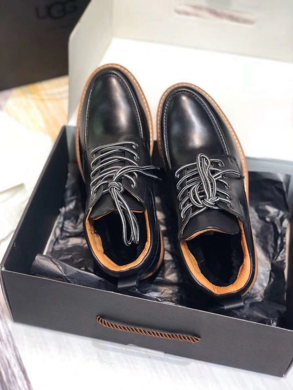 Classic Black Leather Shoes – Upgraded Series, Model 0726-1