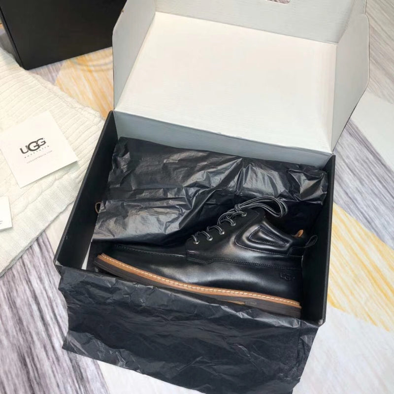 Classic Black Leather Shoes – Upgraded Series, Model 0726-1
