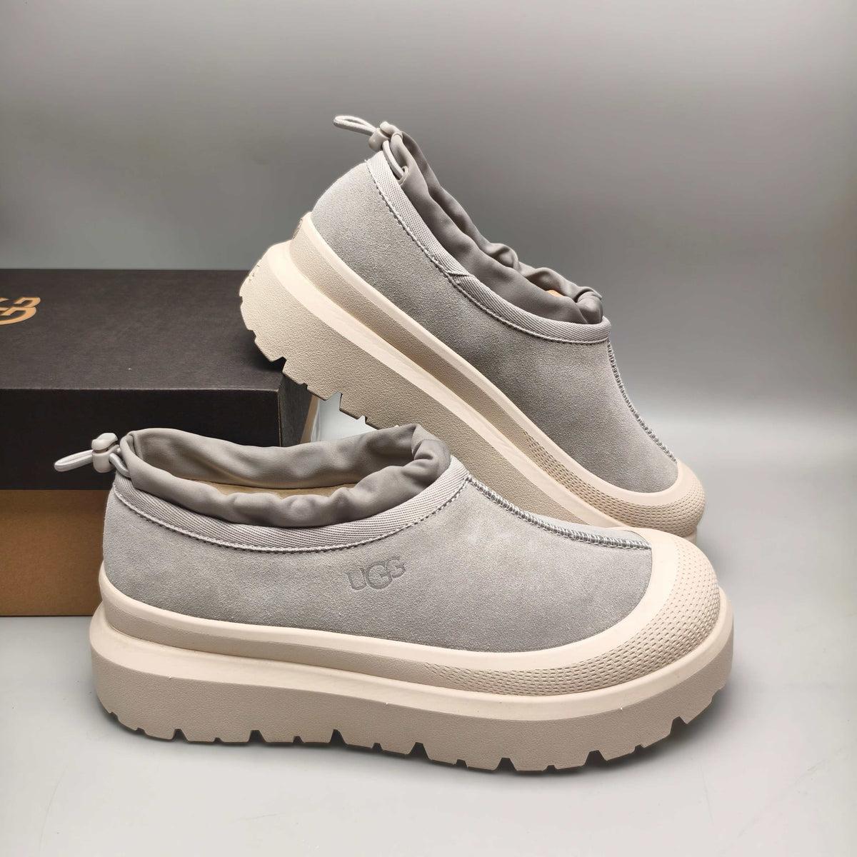 Light Gray Slip-On Casual Shoes | Model 4096