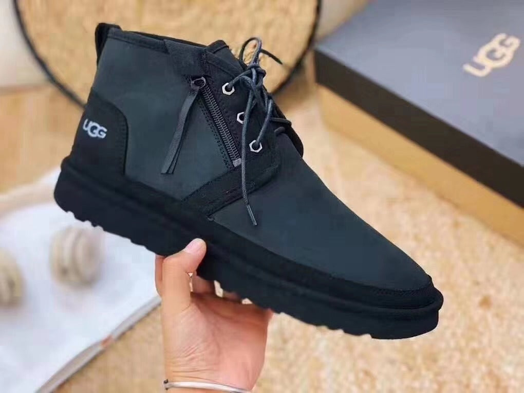 Black Zip-Up Casual Shoes | Model 3883