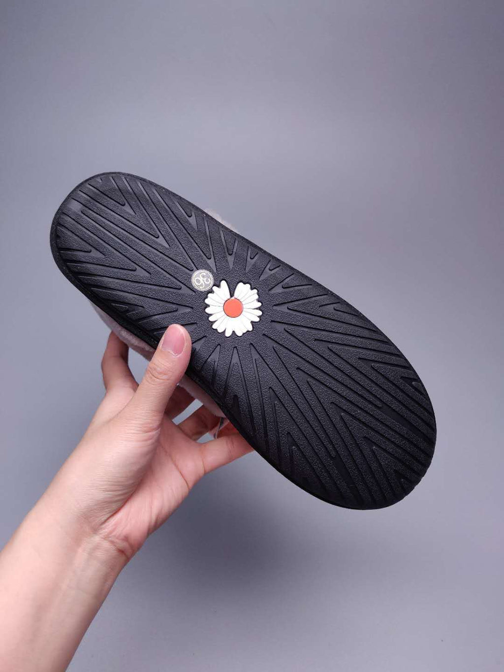 Black Daisy Chain & Ribbon Shoes | Model 7888