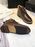 Chocolate Brown Leather Shoes – Upgraded Series, Model 0726-1