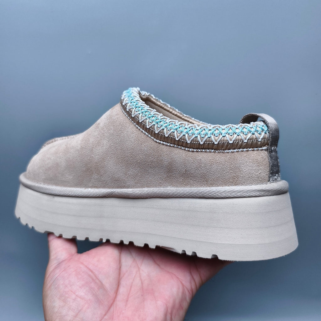 Beige Ethnic-Inspired Platform Casual Shoes | 2553 / 2130