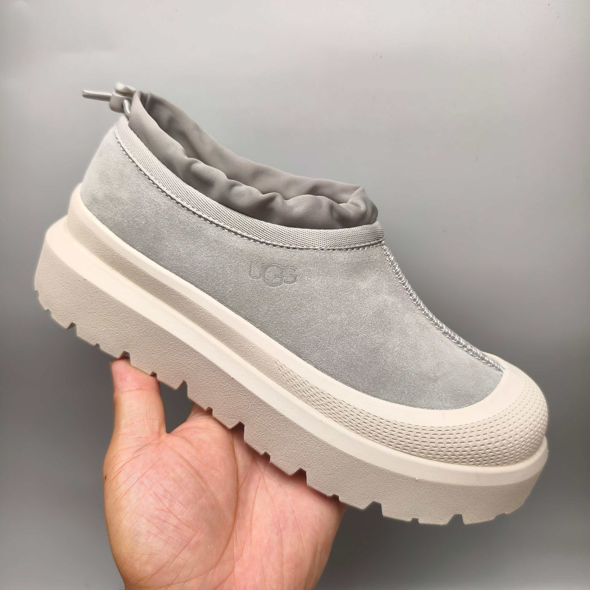 Light Gray Slip-On Casual Shoes | Model 4096