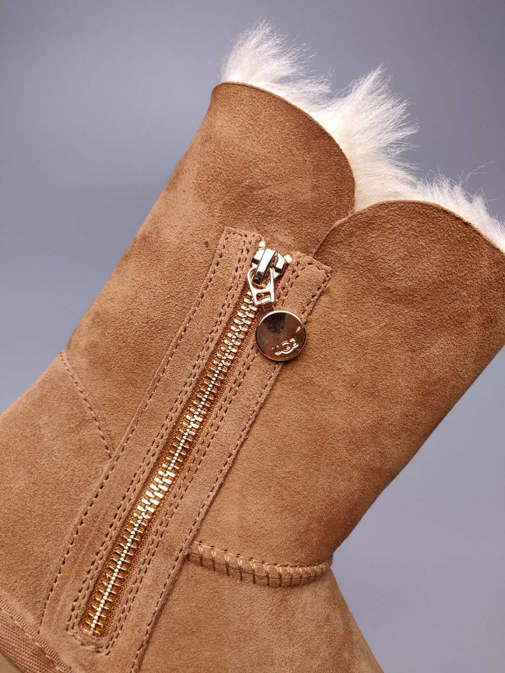Chestnut Side-Zip Mid-Calf Boots – Model 2480