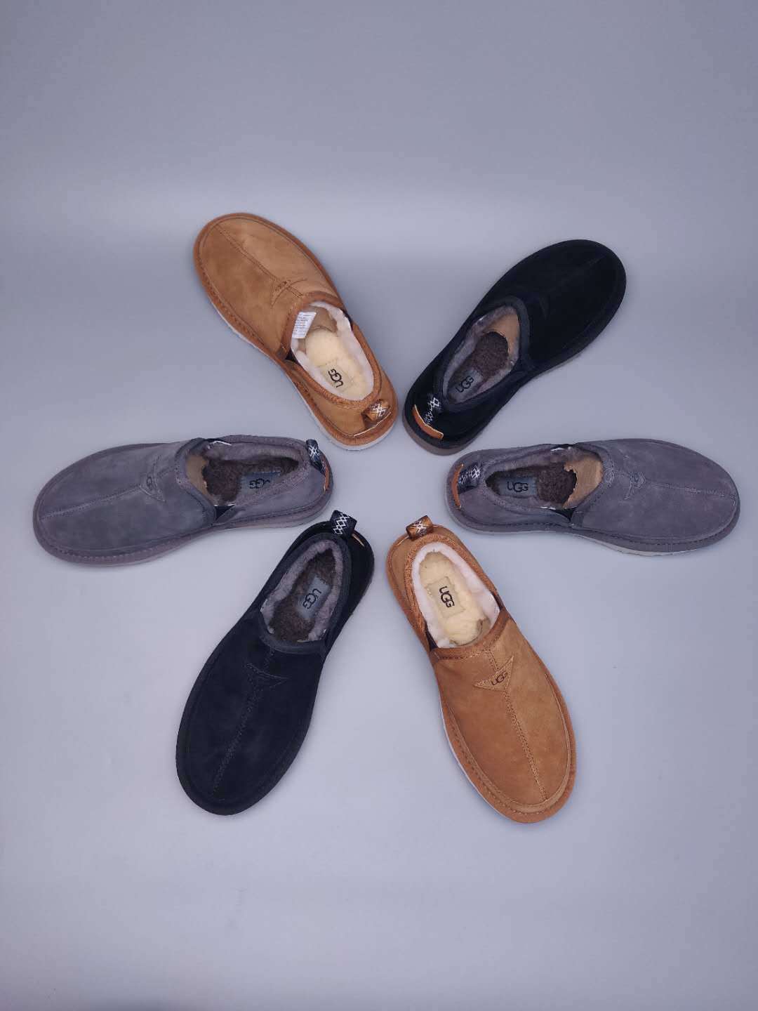 Men's Black Low-Top Slip-On Casual Shoes | Model 3455