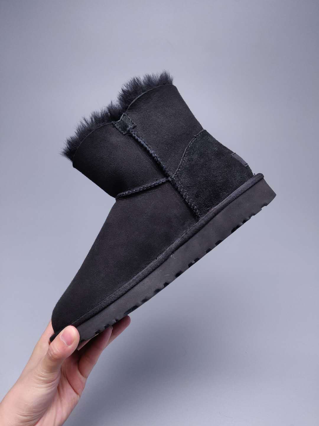 Black Side-Zip Ankle Boots – Model 2481