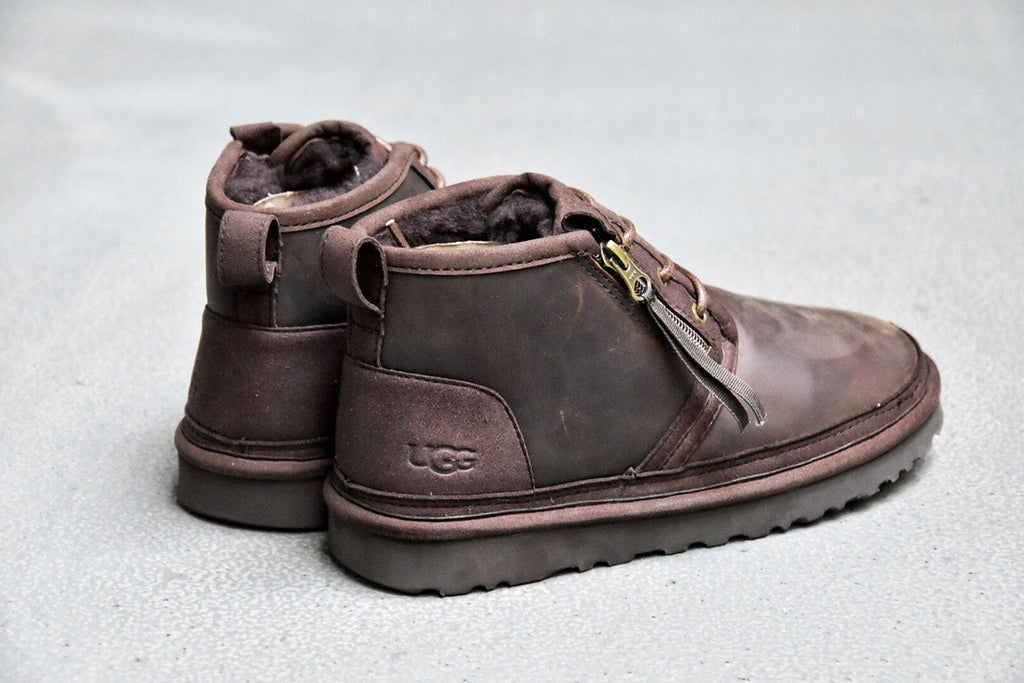 Men's Crazy Horse Leather Zip-Up Casual Shoes | Model 3883