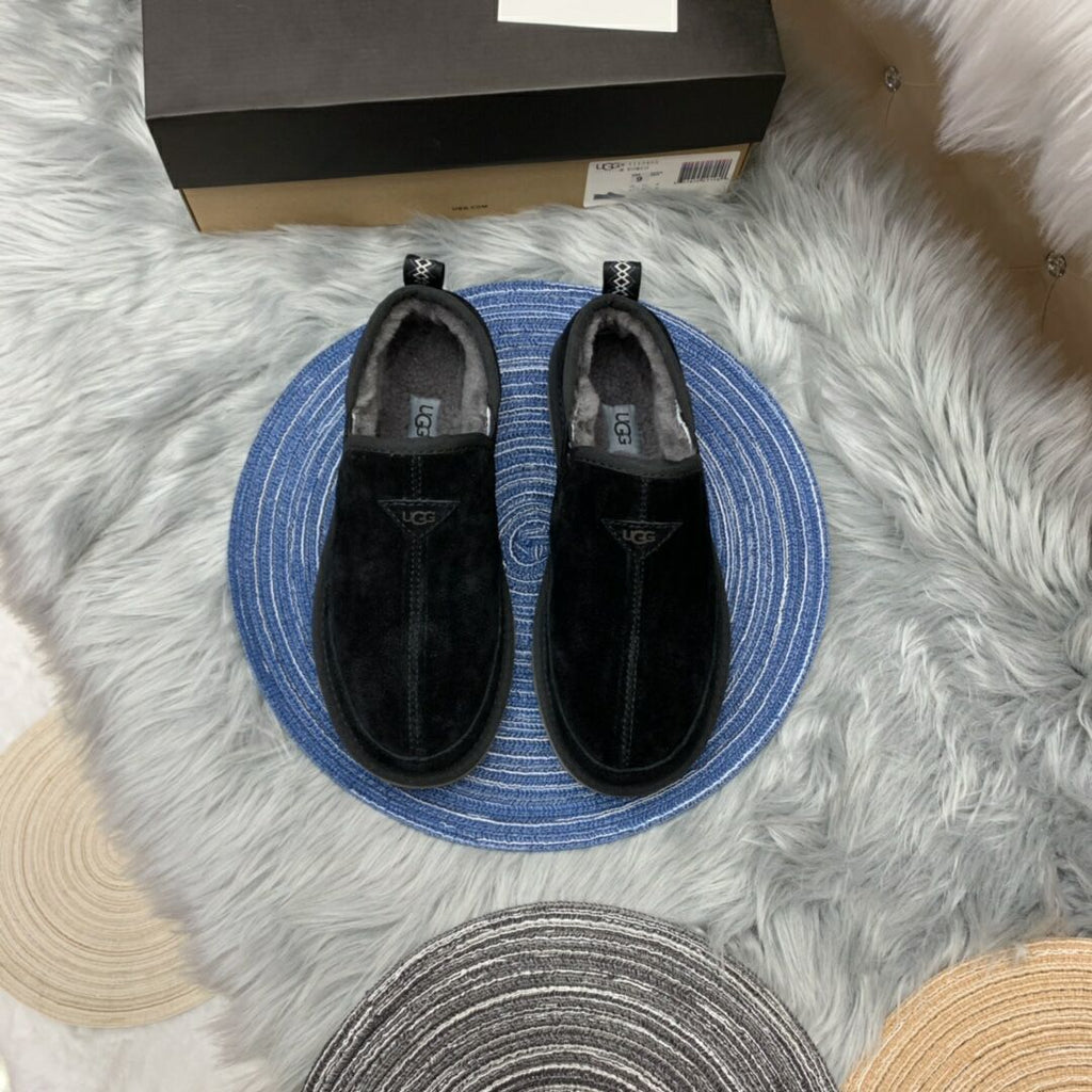 Men's Black Low-Top Slip-On Casual Shoes | Model 3455