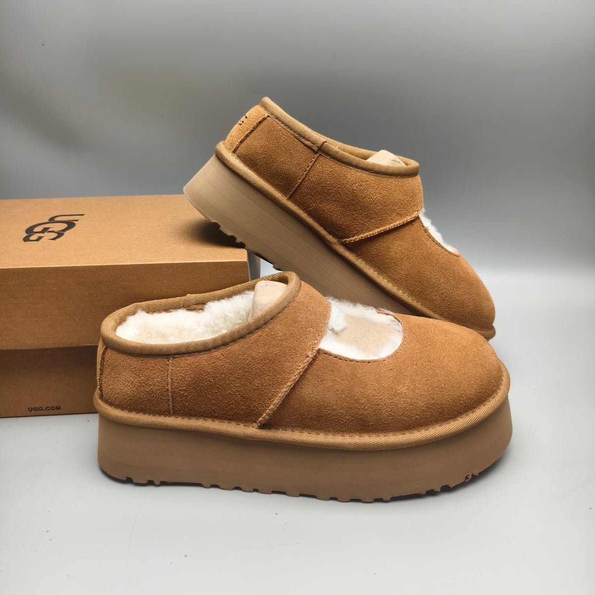 Chestnut Platform Mary Jane Shoes | Model 7612