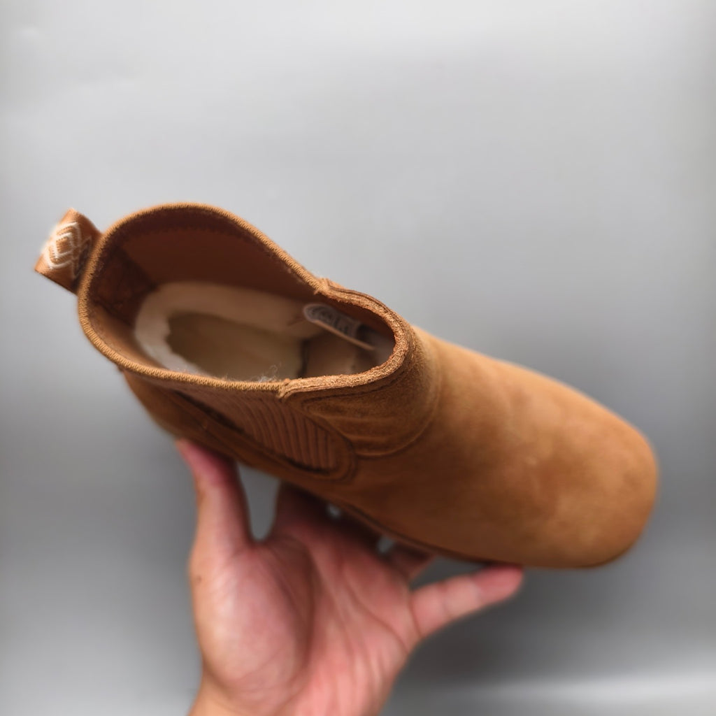 Chestnut Brown 5 cm Platform Casual Shoes | Model 3258
