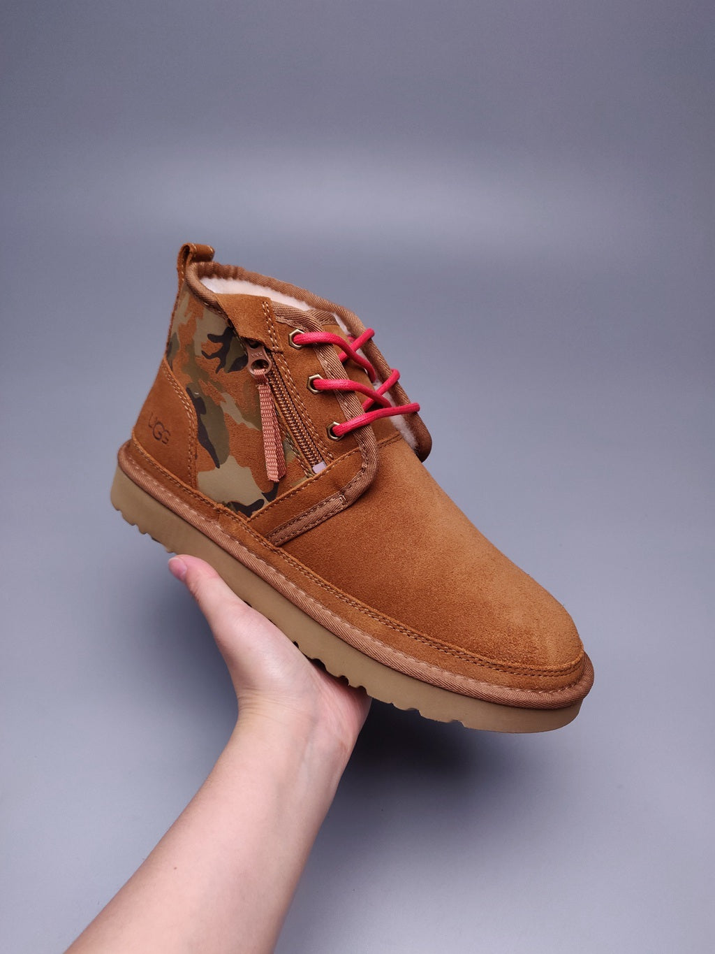 Men's Chestnut Colorblock Camo Shoes | Model 4193