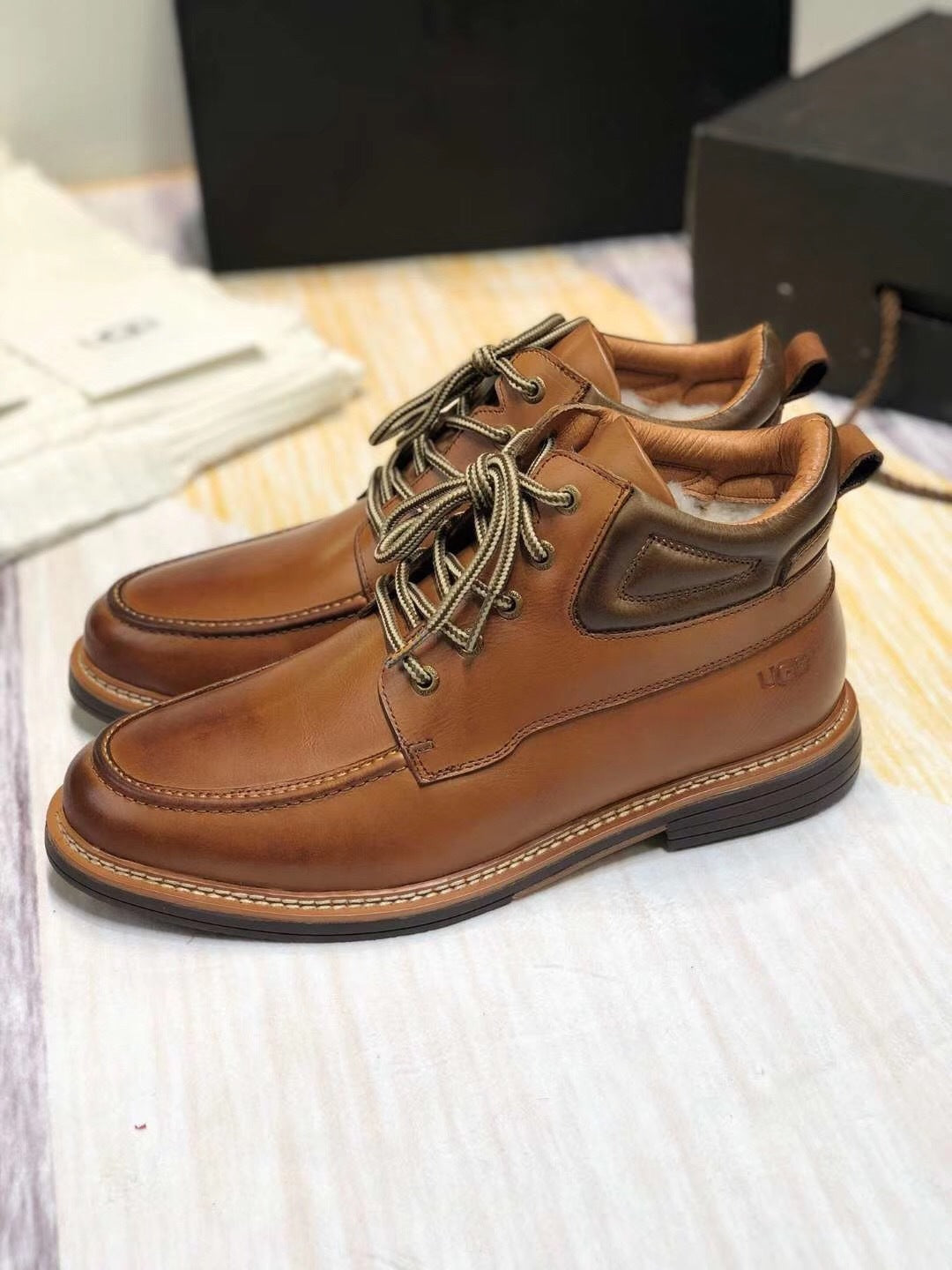 Brown Leather Shoes – Upgraded Series, Model 0726-1