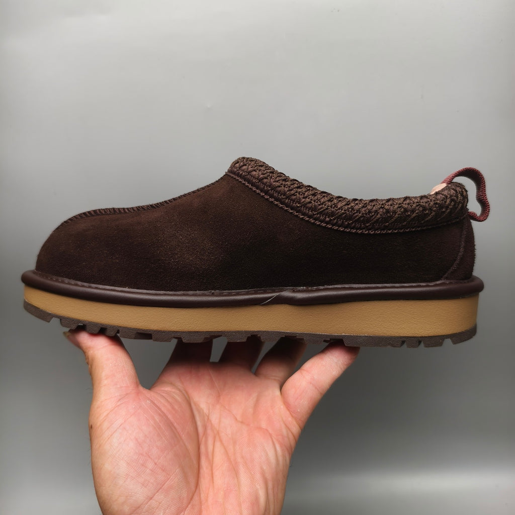 Chocolate Brown Unisex Folk-Inspired Casual Shoes – Model 1304