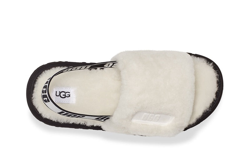 Disco White Fluffy Sandals – Model 2258