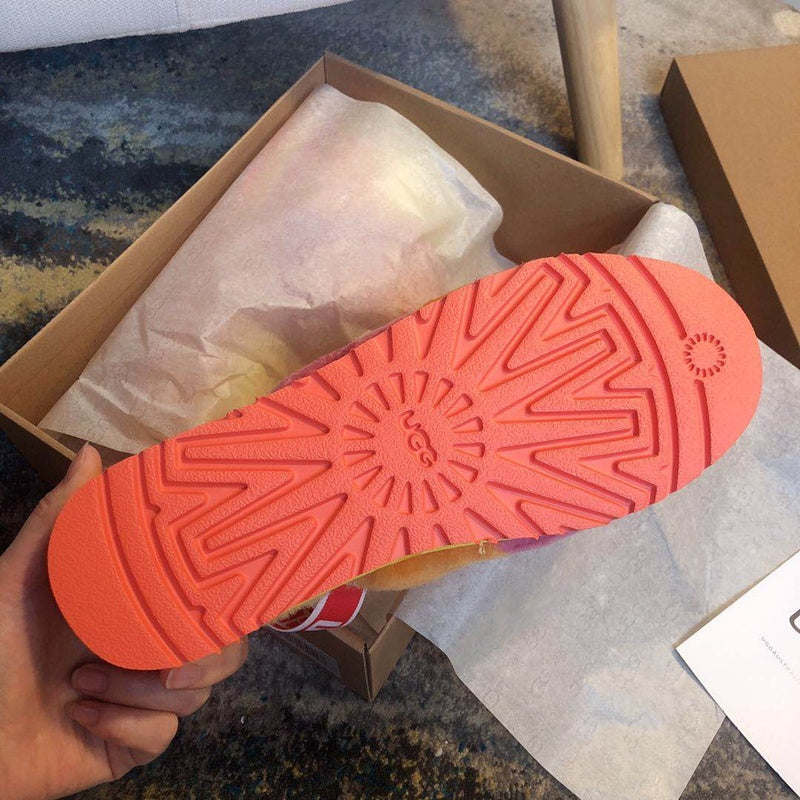 Yellow Colorblock Platform Sandals | Model 3490