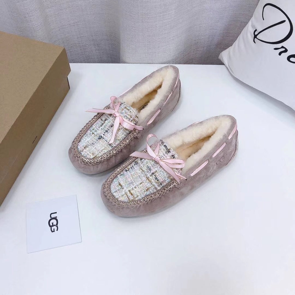 Dusty Pink Chic Moccasin-Style Shoes | Model 5623