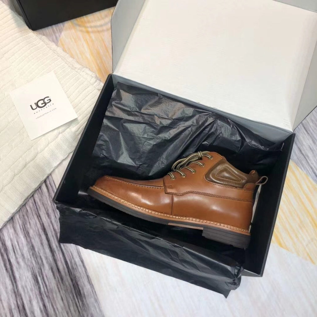 Brown Leather Shoes – Upgraded Series, Model 0726-1